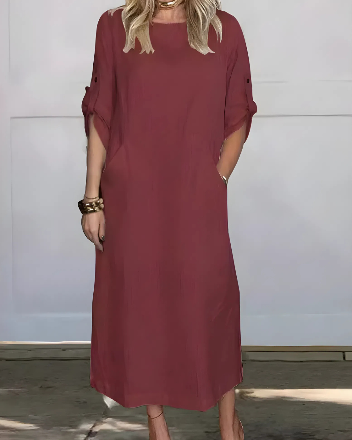 Vestido Casual Mujer de Lino Susan